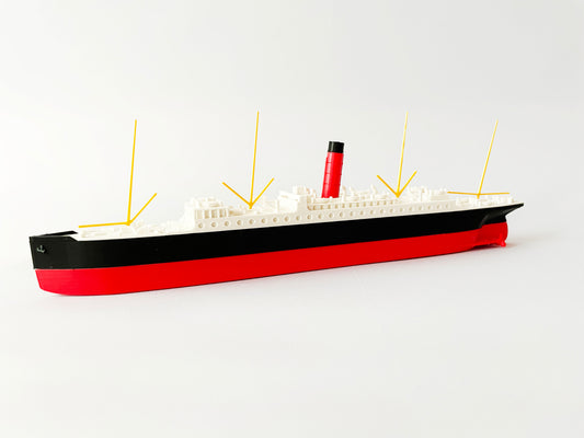 RMS Carpathia 3D Printed Replica Model 11.3 Inch 29cm