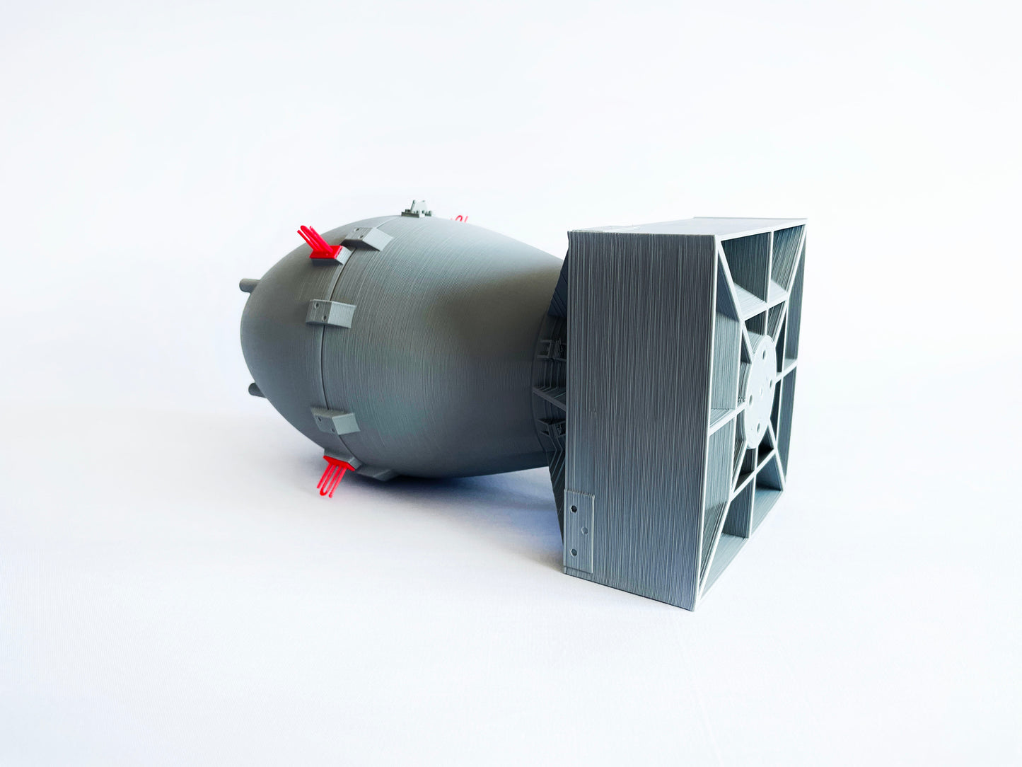 Fat Boy Nuclear Bomb 1:12 Scale Replica Japan Nagasaki WW2 Nuke Atom Atomic 3D Printed