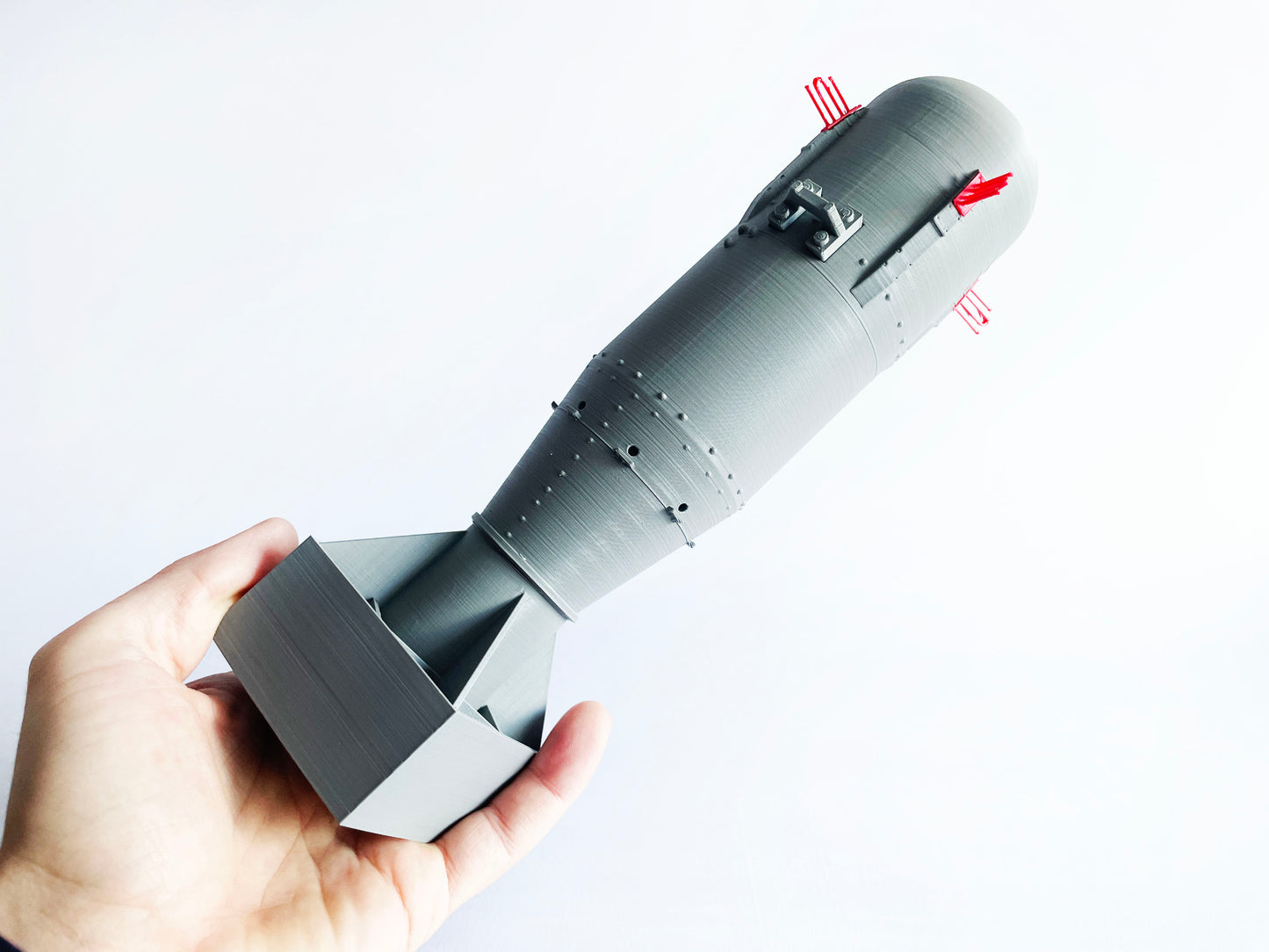 Little Boy Nuclear Bomb 1:12 Scale Replica Japan Hiroshima WW2 Nuke Atom Atomic 3D Printed
