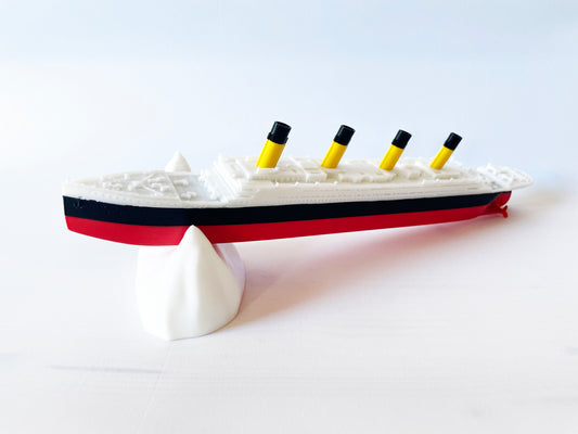 RMS TITANIC 3D Printed Replica Model 11.3 Inch 29cm 1:1000 Scale Titanic cake topper