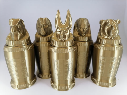 CANOPIC JARS - Museum Artifact - 3D Printed Replica