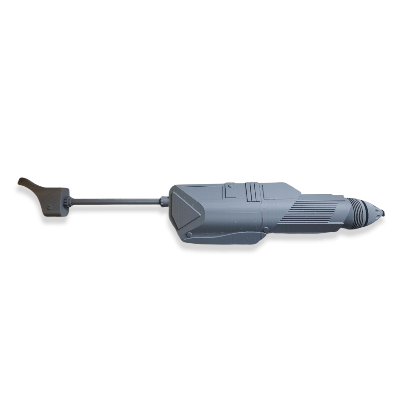 Silberner Nemesis Blaster - Sci-Fi-Requisite - 3D-gedruckte Replik