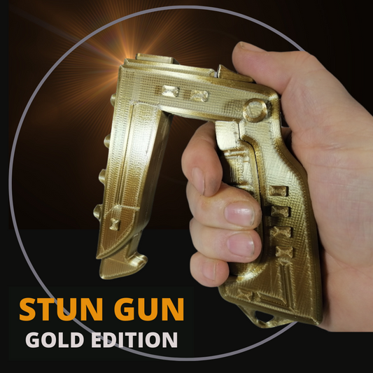 SPACE STUN GUN - GOLD EDITION Sci-Fi Blaster - 3D Printed Replica