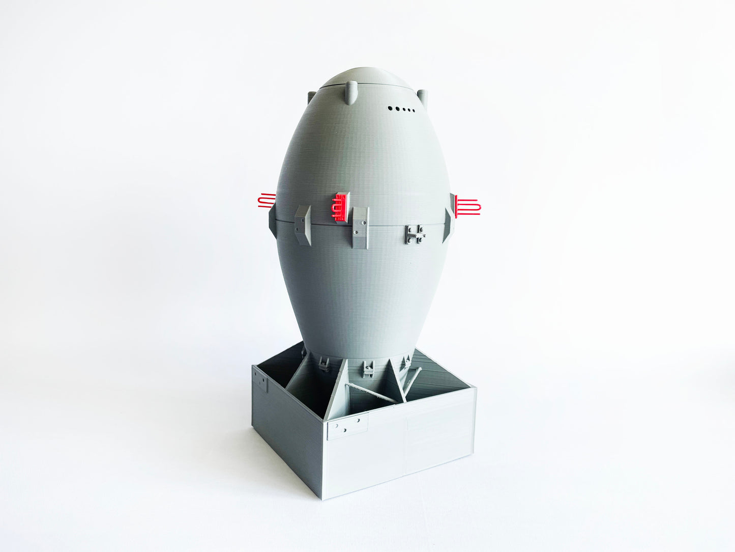 Fat Boy Nuclear Bomb 1:12 Scale Replica Japan Nagasaki WW2 Nuke Atom Atomic 3D Printed