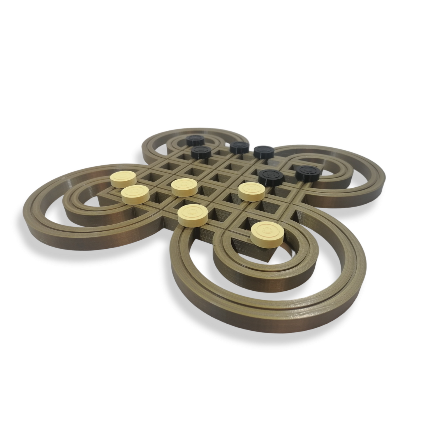 Surakarta Game Board & counters - 3D Printed Game